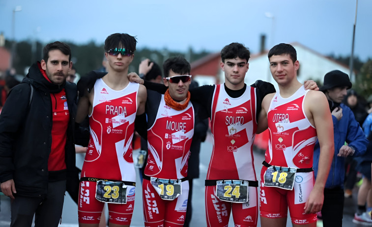 La AD Fogar consigue cuatro podios en el Duatlón de Reis