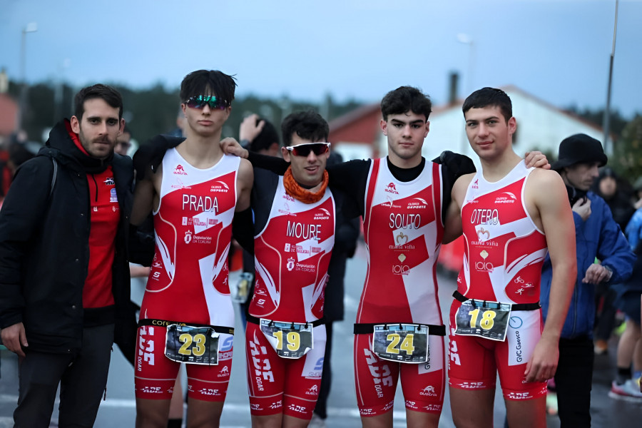 La AD Fogar consigue cuatro podios en el Duatlón de Reis