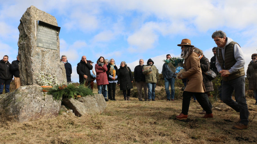 Homenaje en Mazaricos a quienes defendieron el monte vecinal