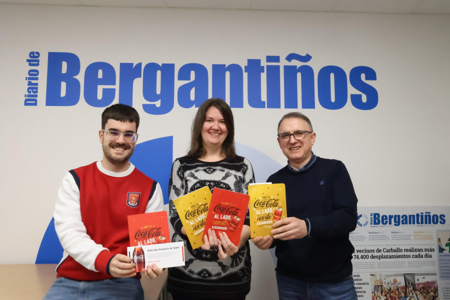 Coca Cola celebra con Diario de Bergantiños el patrón de los periodistas