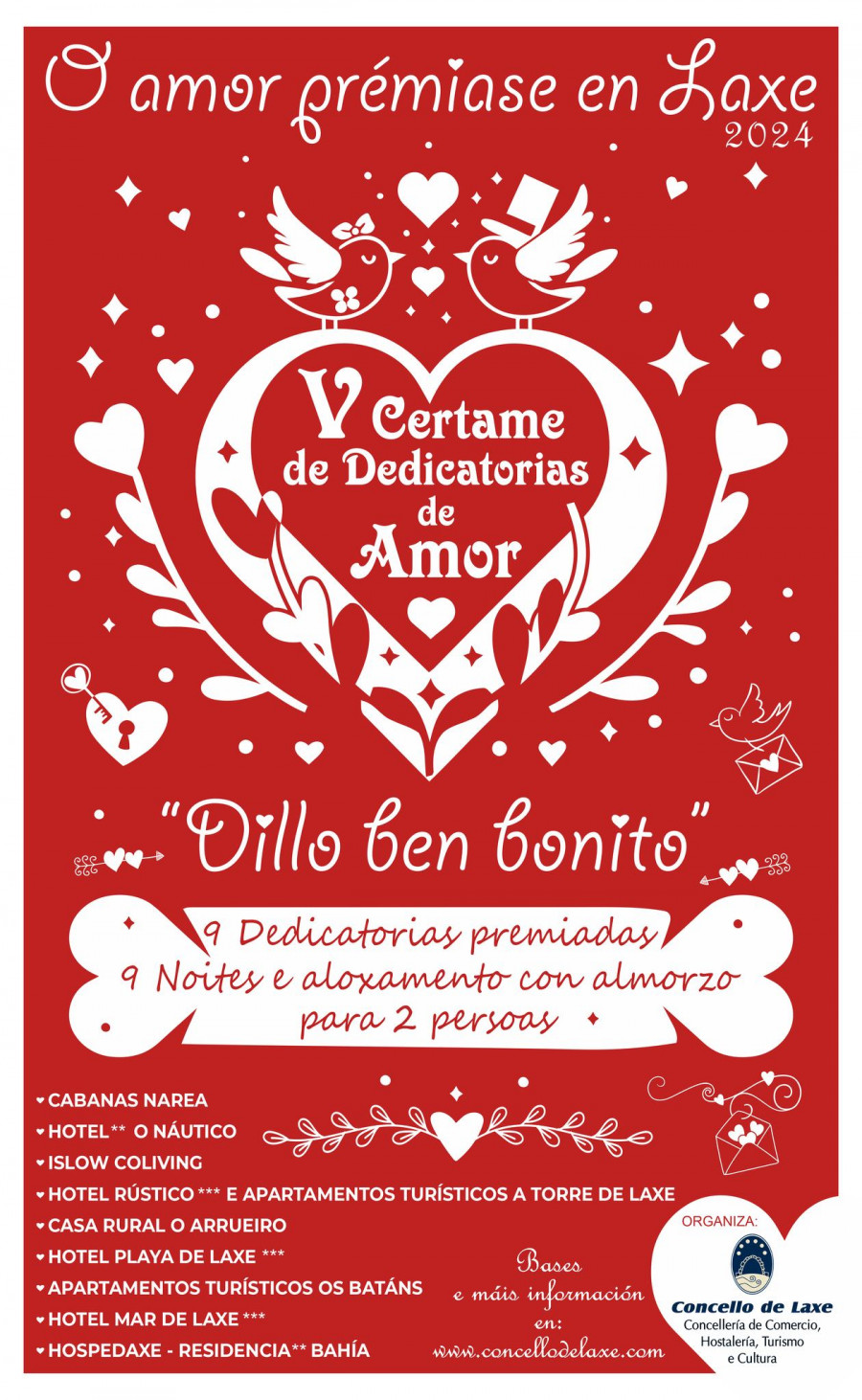 Laxe premia al amor con el concurso "Dillo ben bonito"