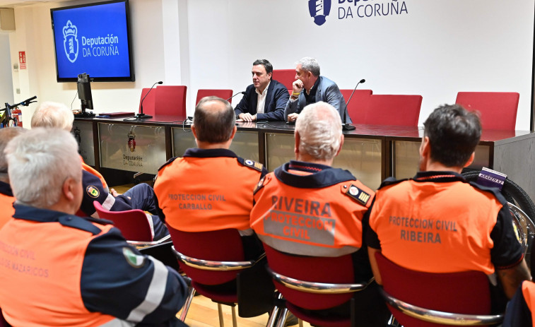 La Diputación de A Coruña destina 115.000 euros a apoyar a las agrupaciones de Protección Civil