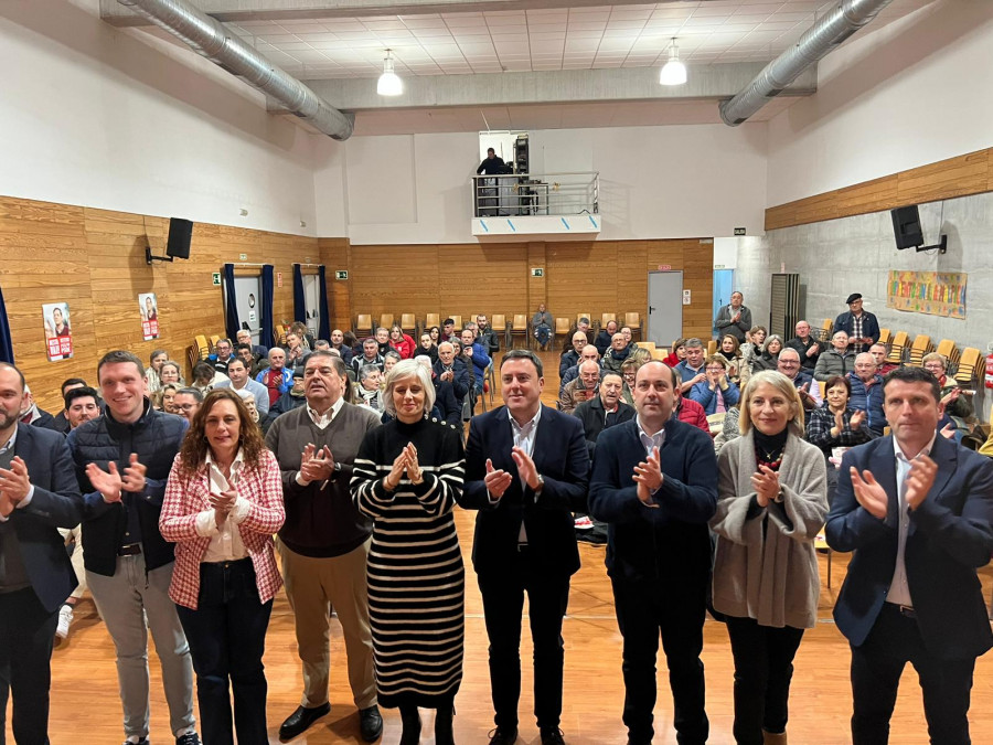 Malpica acogió el primer mitin socialistas y Bolaños visita este domingo Cee