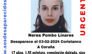 Buscan a una joven de 17 años que falta de su domicilio en Coristanco desde el día 3