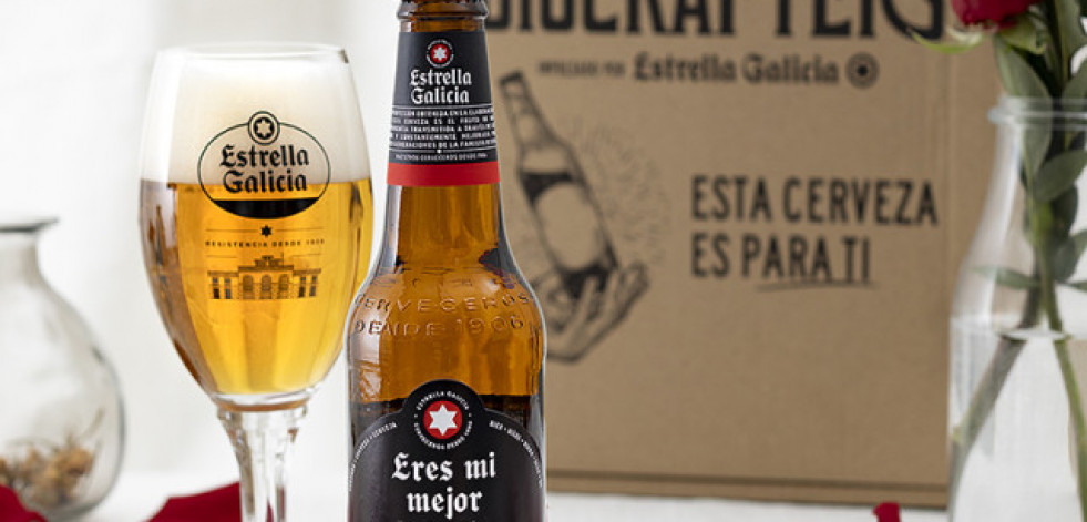 Estrella Galicia diseña un pack exclusivo para regalar en San Valentín