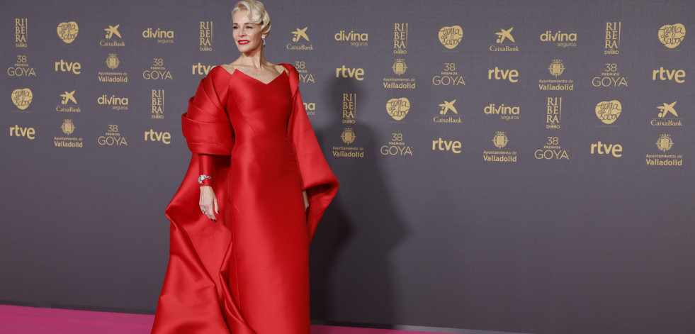 La alfombra más sosa que roja de los Goya