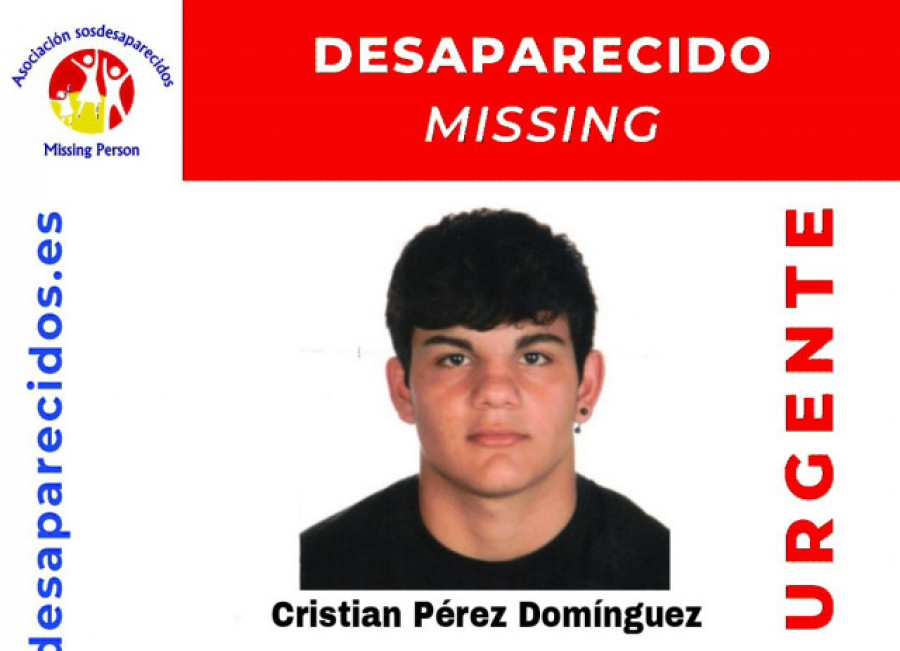 Buscan a un menor de 17 años desaparecido en Santiago desde el viernes