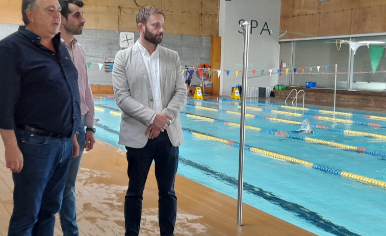 Cierre temporal de la piscina y el spa de A Laracha debido a las obras