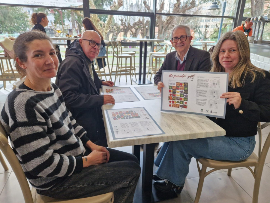 Salvamanteles de “A Píllara” para promocionar el gallego en la hostelería carballesa