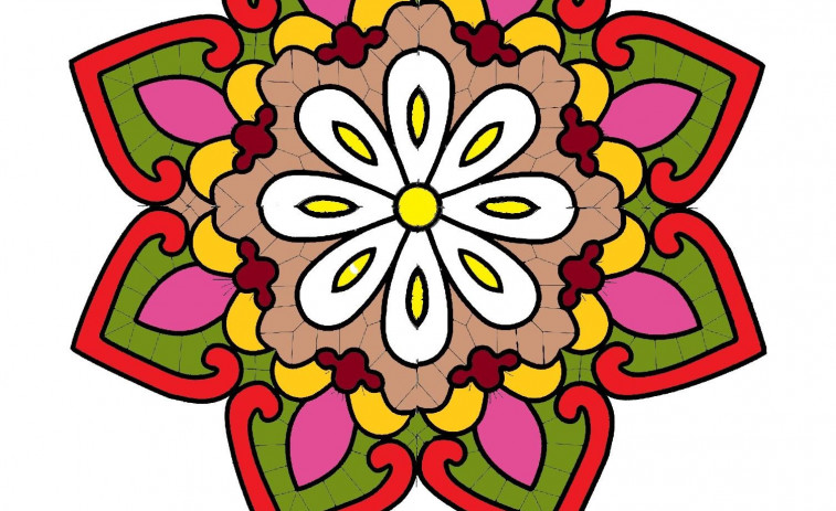 Una alfombra floral creada en Ponteareas lucirá en la Mostra do Encaixe de Camariñas