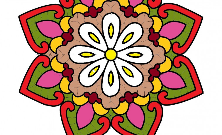 Una alfombra floral creada en Ponteareas lucirá en la Mostra do Encaixe de Camariñas