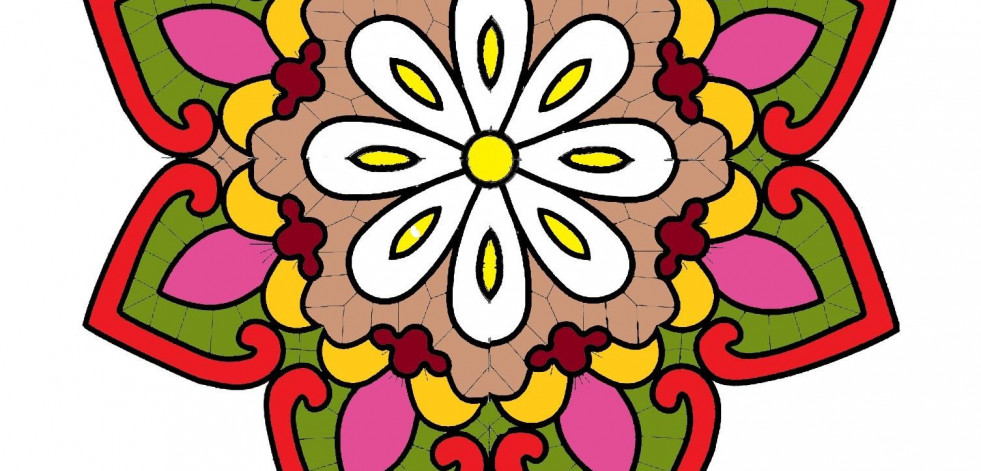 Una alfombra floral creada en Ponteareas lucirá en la Mostra do Encaixe de Camariñas