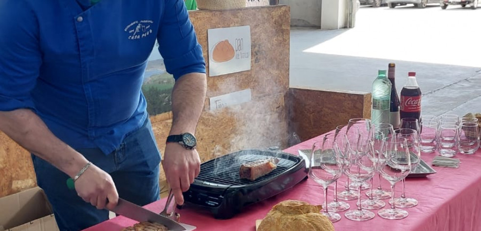 Ambiente en la Feira da Primavera en Santa Comba