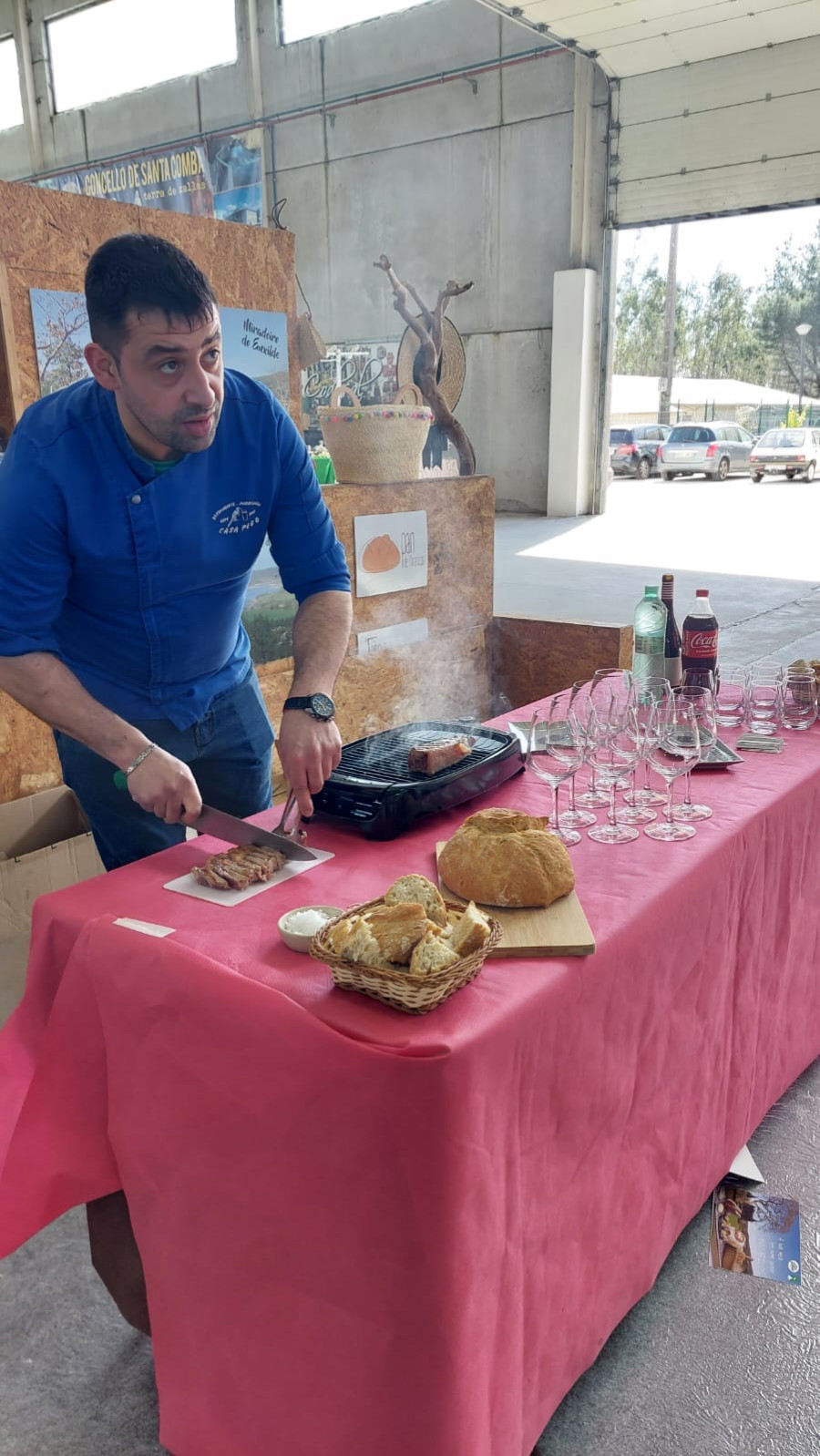 Ambiente en la Feira da Primavera en Santa Comba