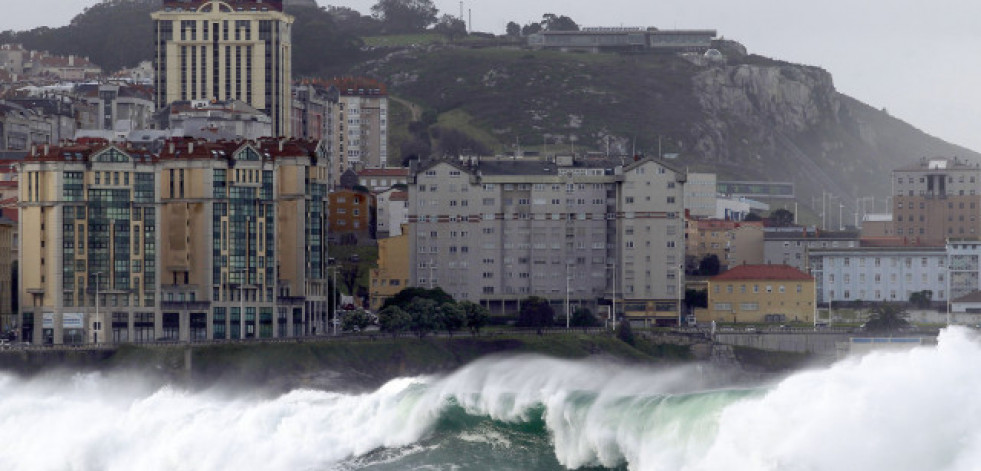 Alerta amarilla en toda la costa gallega este viernes por oleaje