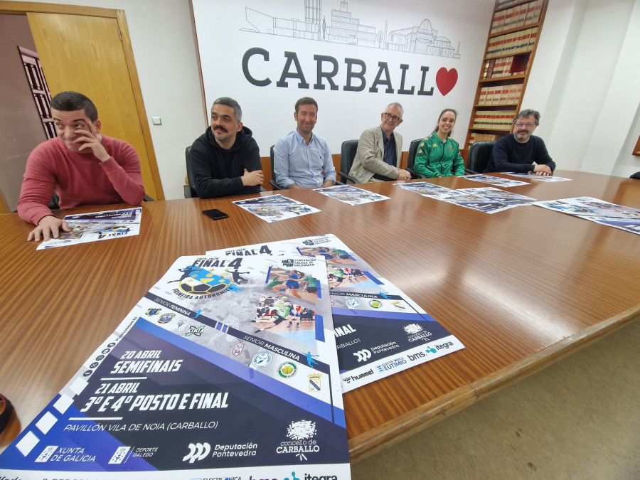 Mucho deporte y diversión en las dos “final four” del balonmano gallego en Carballo