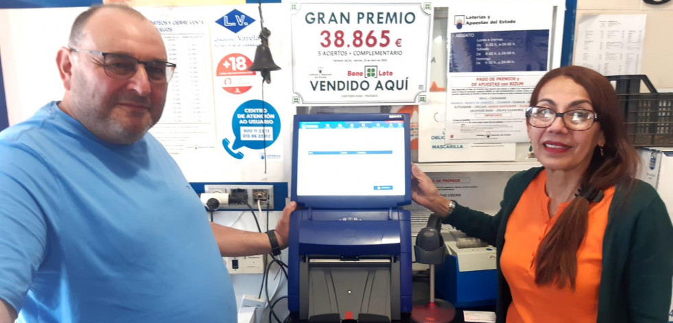 La Bonoloto deja más de 38.000 euros en Paiosaco