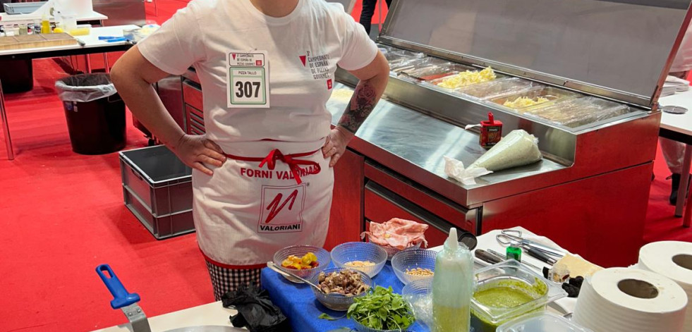 La pizza de La Tavernetta da Ponte, oro y plata en el Salón Gourmets de Madrid