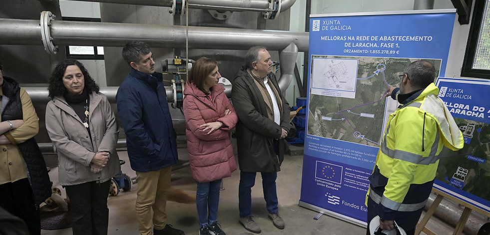 La Xunta concluirá en verano las obras de  mejora del abastecimiento larachés