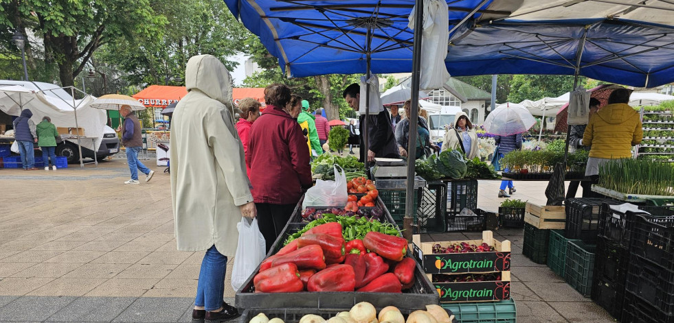 Concurrida feria en Carballo