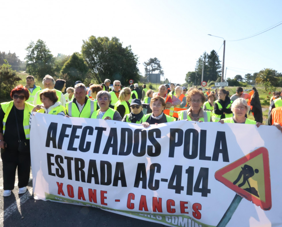Protesta de los vecinos de Xoane y Cances