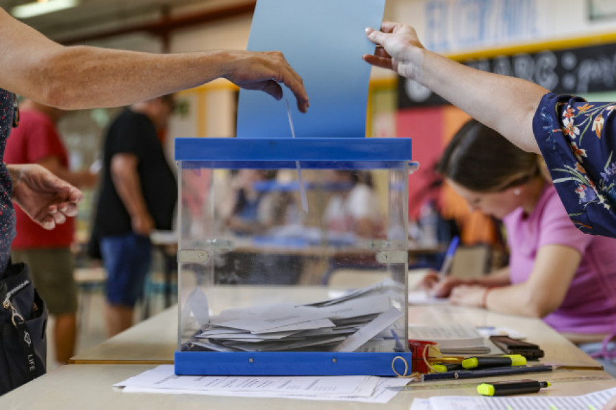 La participación en las elecciones europeas se sitúa en el 26,47% en Galicia, casi 6.5 puntos menos que en 2019