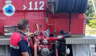 Arde una cocina en el centro de Muxía