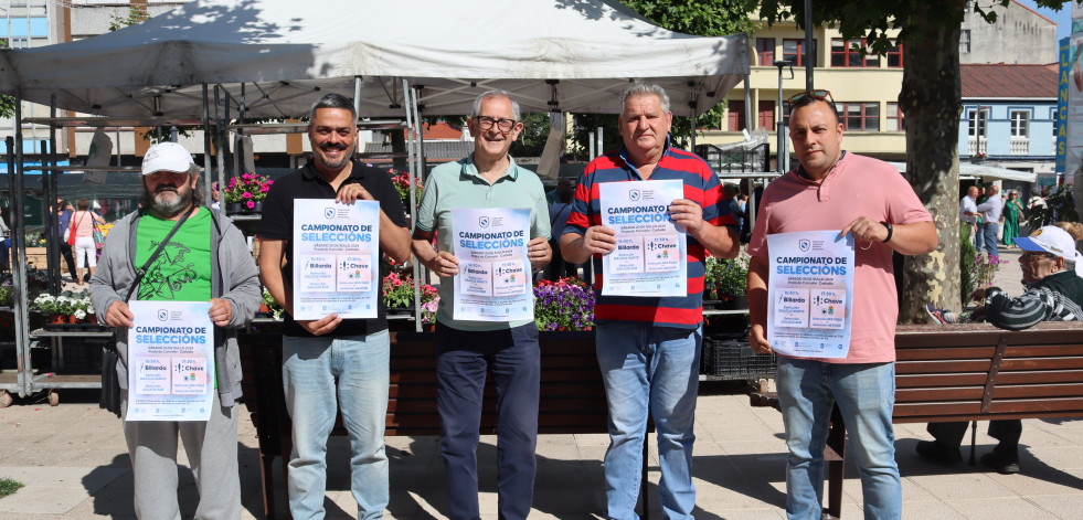 Campionato de Seleccións de Billarda e Chave, el sábado en Carballo