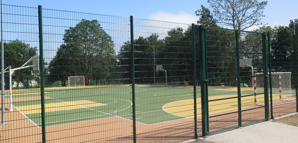 La pista polideportiva de Paiosaco abrirá este jueves