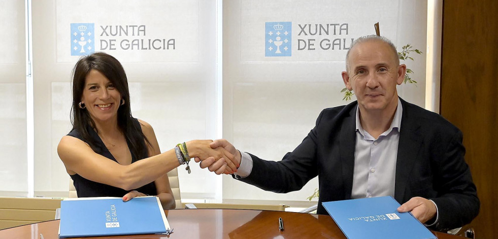 La Xunta y Coristanco firman un acuerdo para la humanización de varias plazas dentro del Plan Hurbe