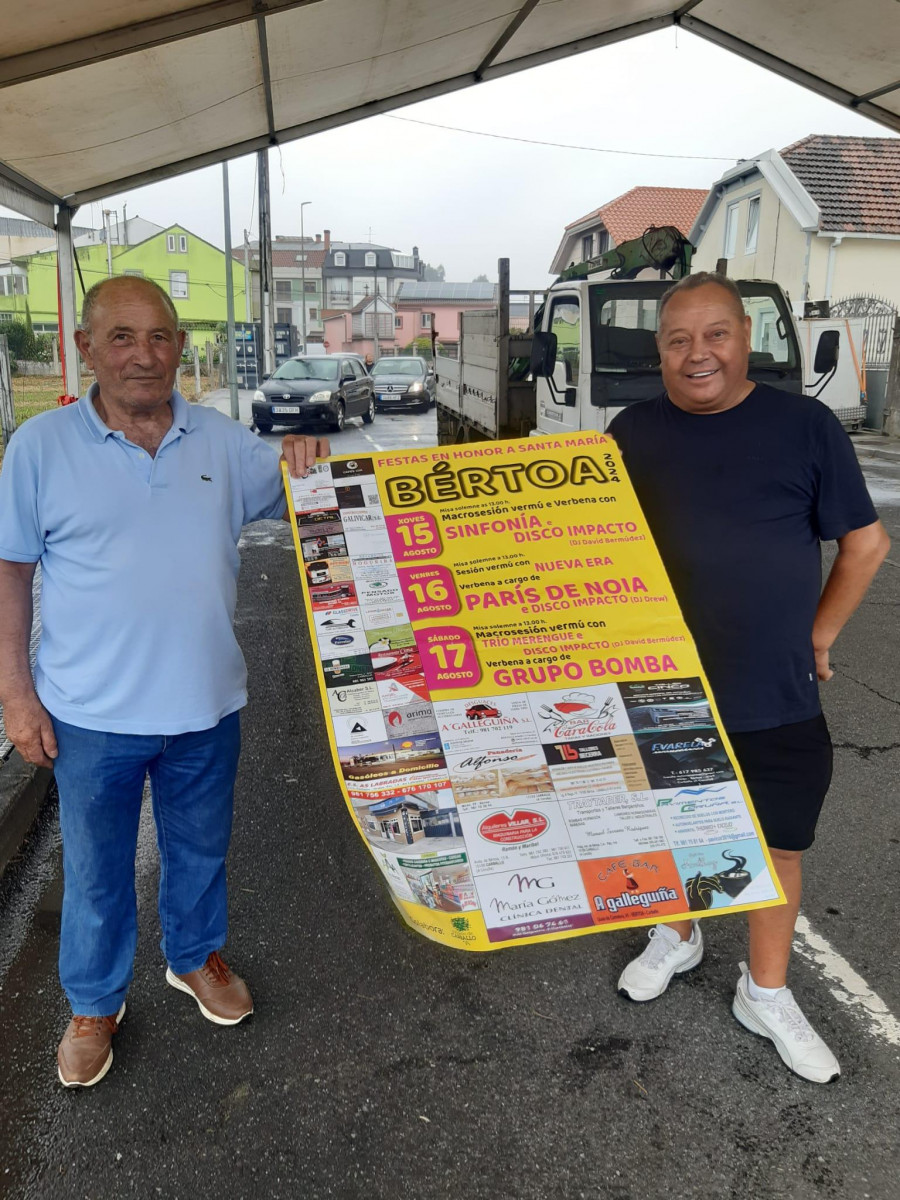Bértoa se prepara para tres días intensos de fiestas