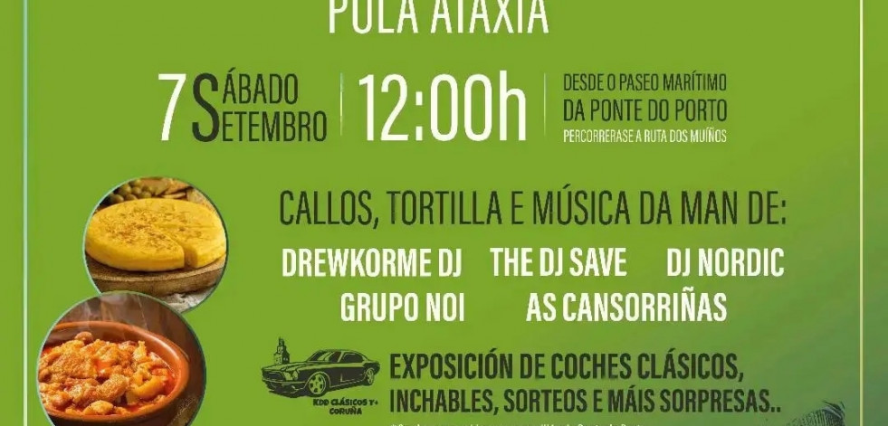 Andaina solidaria por la ataxia en Ponte do Porto
