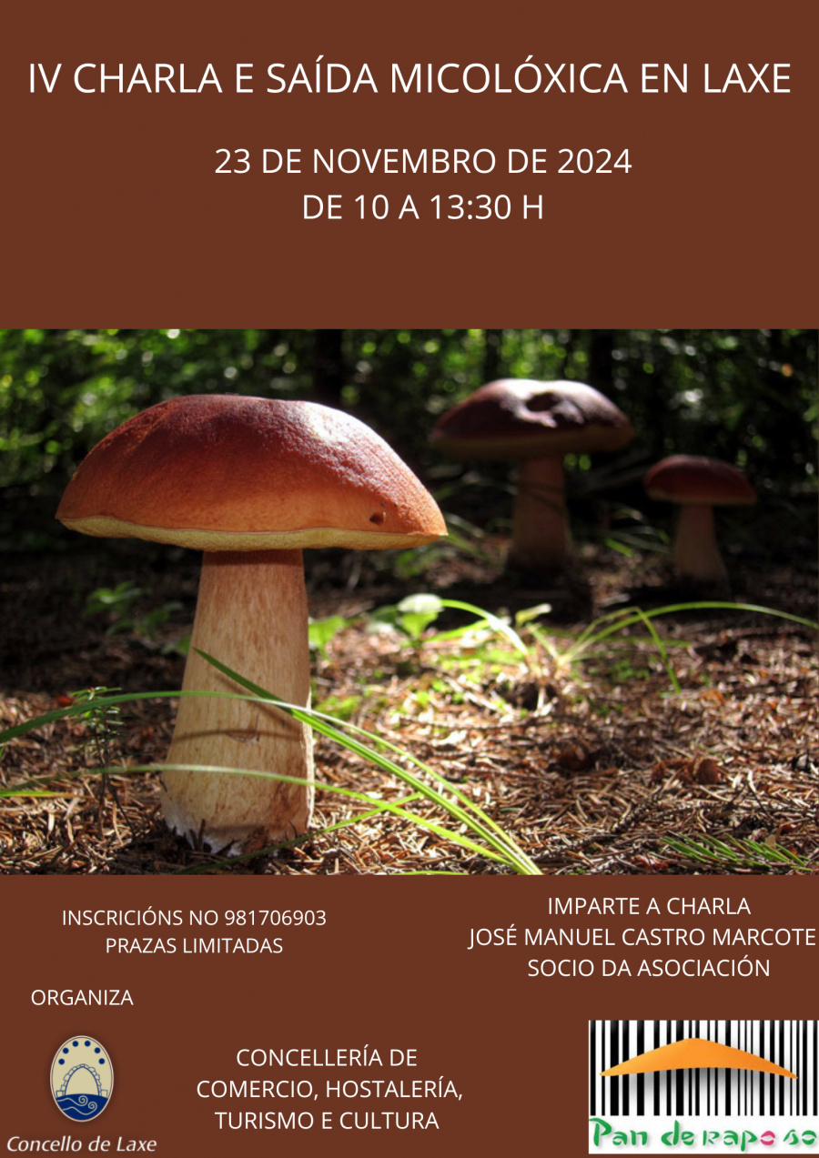 Laxe celebra la cuarta edición de la charla y salida micológica el próximo 23 de noviembre