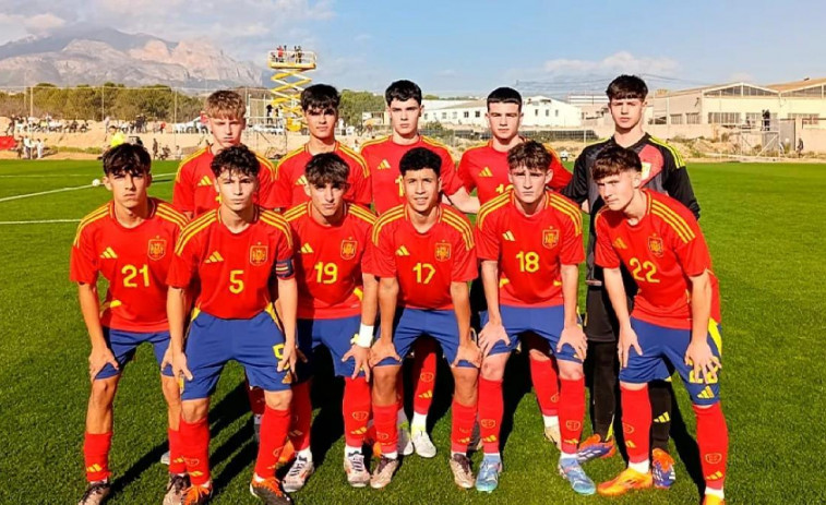 España sub-15 gana a Marruecos con el muxián Raúl Lema de titular