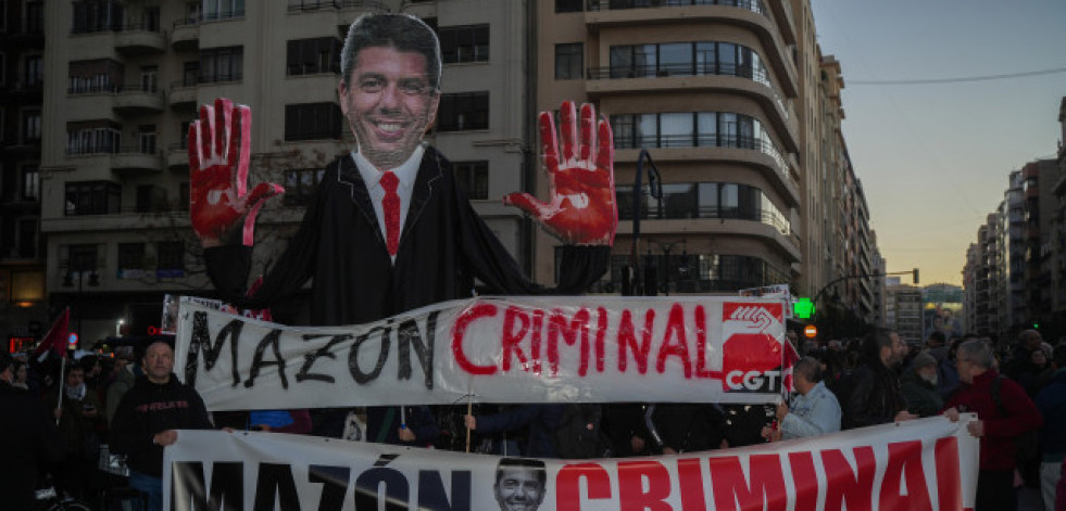Una nueva manifestación exige la dimisión de Mazón por la dana