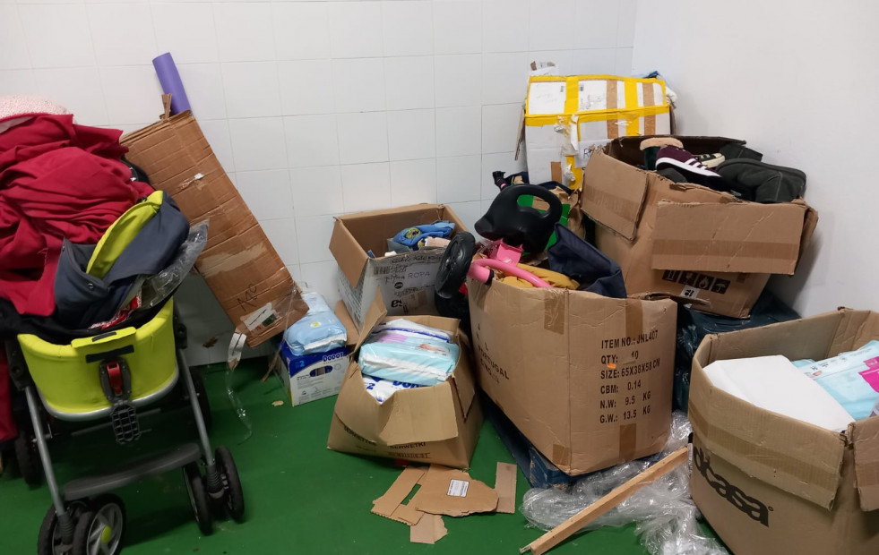 O BNG de Muxía denuncia o abandono de doazóns humanitarias
