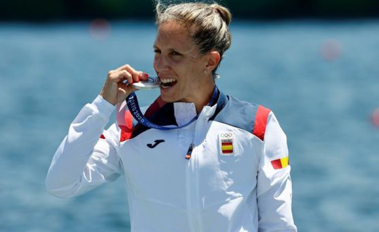 La olímpica Teresa Portela, en Carballo