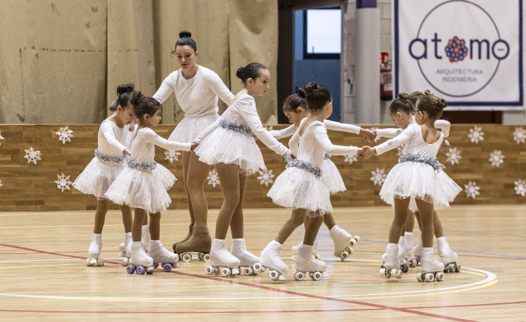 Las mejores patinadoras provinciales se dan cita en A Laracha