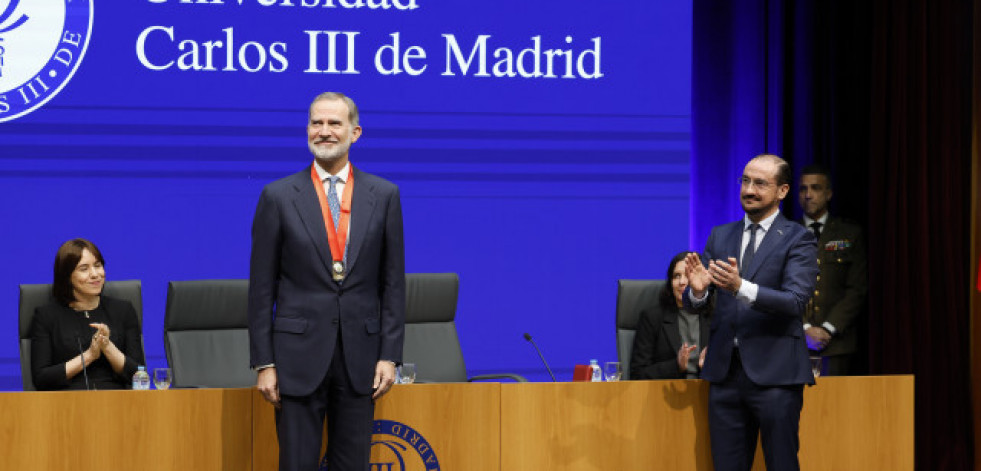 El rey Felipe VI recibe la Medalla de Honor de la Universidad Carlos III de Madrid