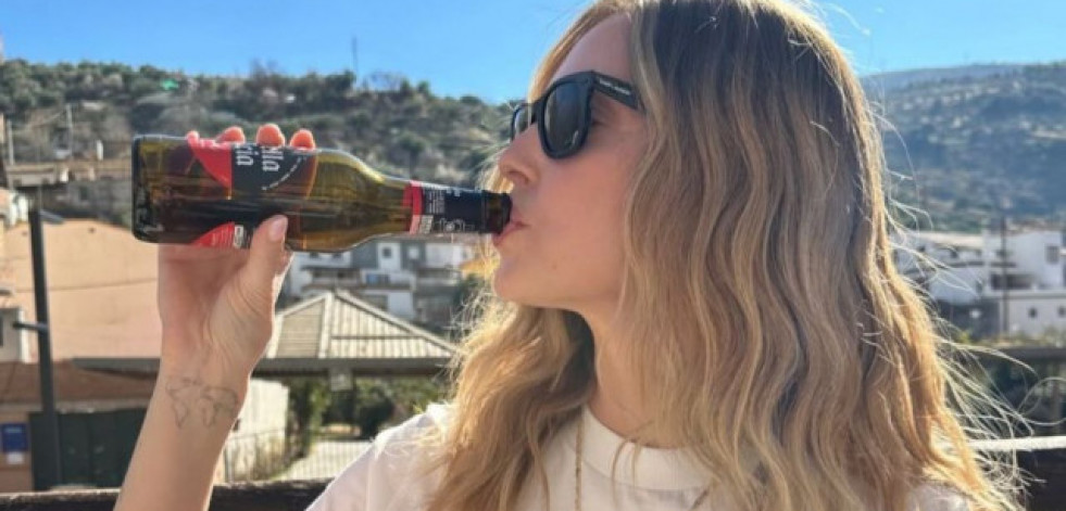 Chiara Ferragni disfruta de Estrella Galicia en su visita a España