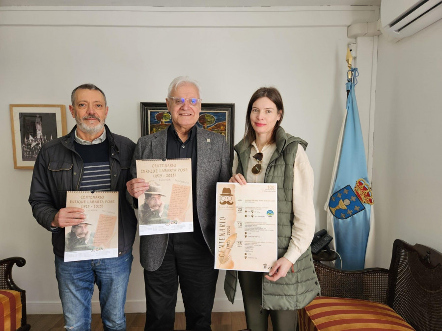 O alcalde de Zas presentoulle ao presidente da RAG o programa de actos en honra a Labarta Pose