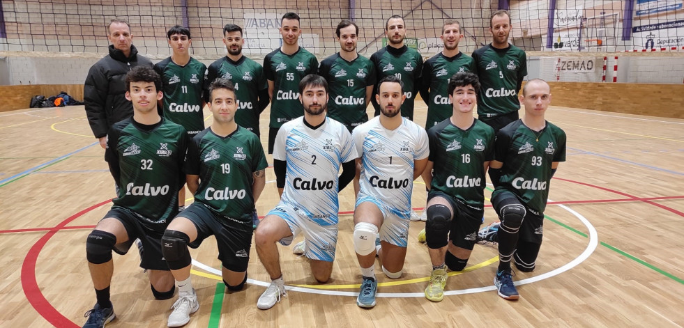 Volei Xiria derrota al líder y asegura su presencia en el Campeonato gallego
