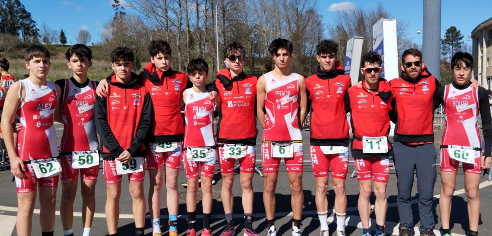 La AD Fogar logra 5 preseas en e lXXII  Duatlón de Santiago