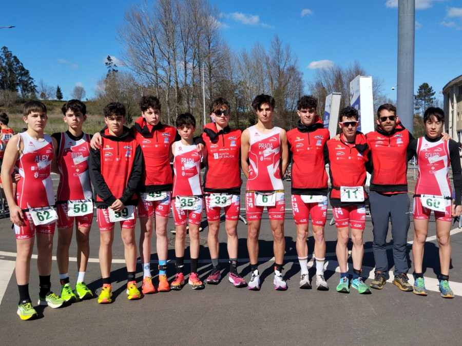 La AD Fogar logra 5 preseas en e lXXII  Duatlón de Santiago