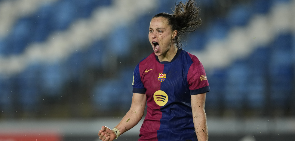 El Barcelona arrasa al Real Madrid en la primera semifinal de la Copa de la Reina (0-5)