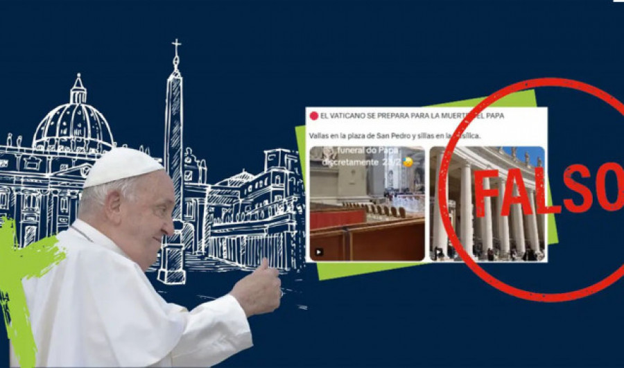 Este vídeo no muestra al Vaticano “preparándose para la muerte del papa”