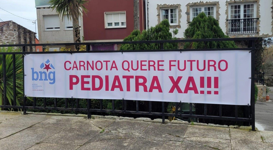 Los nacionalistas de Carnota denuncian el desmantelamiento del servicio de pediatría