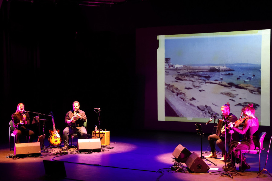 Pieza audiovisual y música en directo como homenaje a las cantareiras