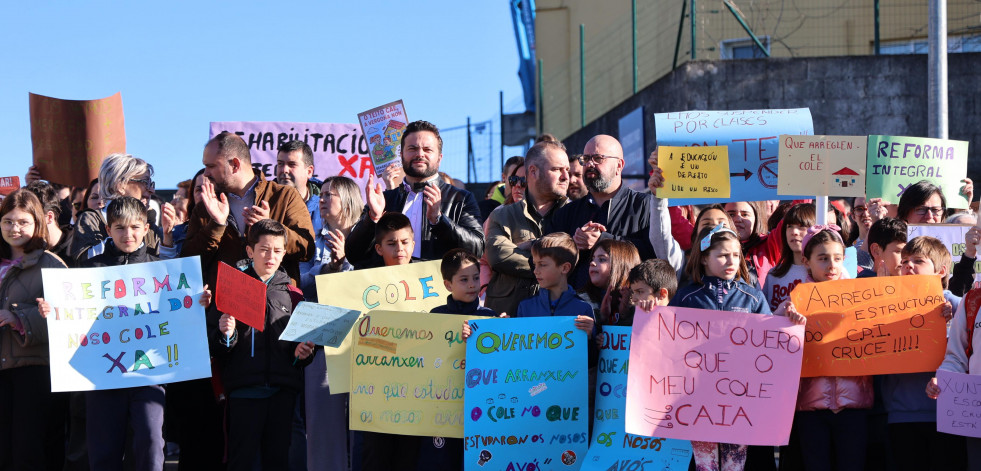Las familias del CPI O Cruce seguirán con las movilizaciones para reclamar la reforma del centro