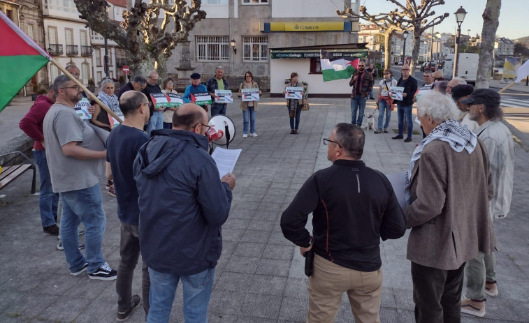 Carballo y Corcubión acogen movilizaciones a favor del pueblo palestino